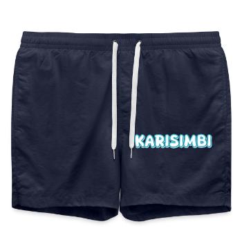Gift for Karisimbi - Swim Trunks - french navy - Front - AI Model Male 185 light (185cm)