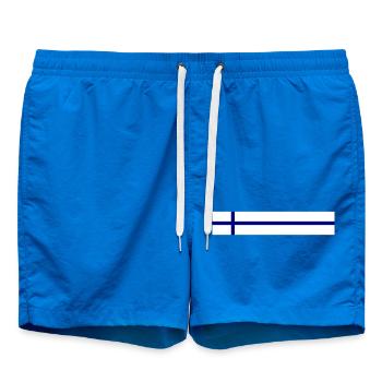 Drapeau de la Finlande - Short de bain - cobalt blue - Devant
