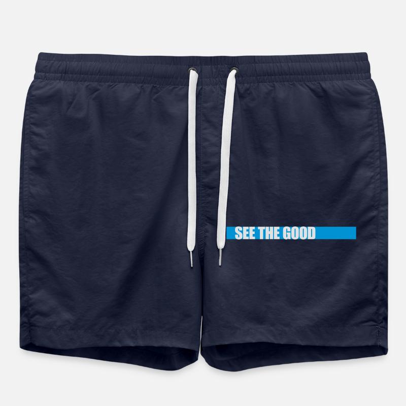 see the good quote - Swim Trunks - french navy