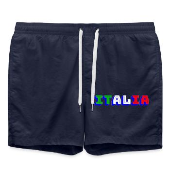 ITALIE - Short de bain - bleu marine - Devant - AI Model Male 185 light (185cm)