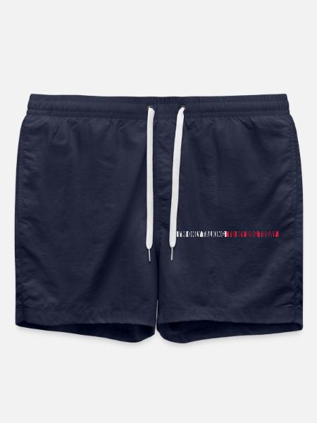 only talking to dog - Swim Trunks - french navy