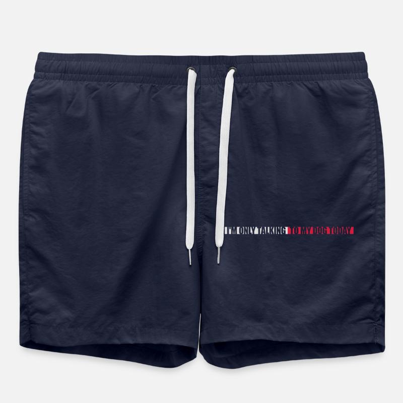only talking to dog - Badeshorts - French Navy