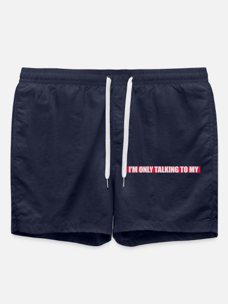 only talking to dog - Swim Trunks - french navy