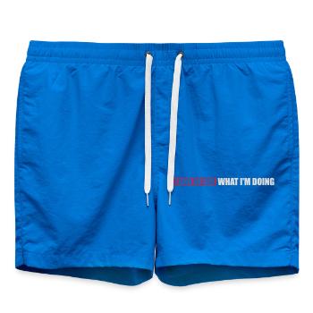I Have No Idea - Badeshorts - Cobalt blue - Vorne