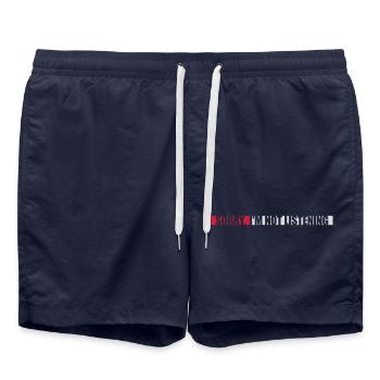 sorry in not listening - Swim Trunks - french navy - Front - AI Model Male 185 light (185cm)