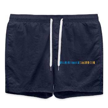 mieux avec un chien - Short de bain - bleu marine - Devant - AI Model Male 185 light (185cm)