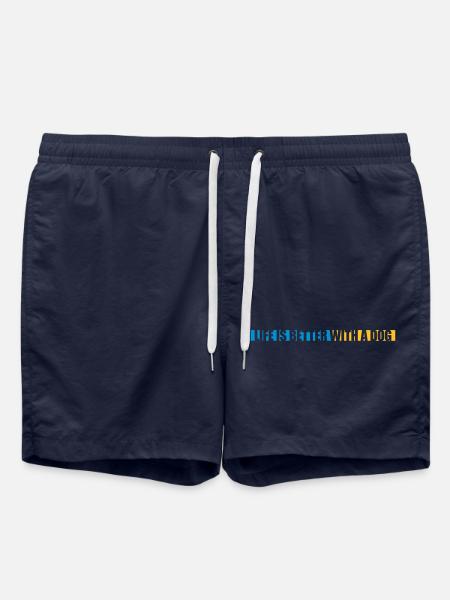 better with a dog - Swim Trunks - french navy