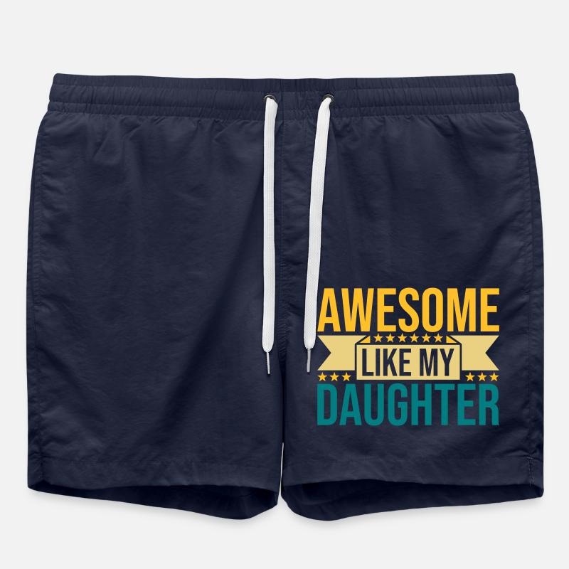 Awesome Like My Daughter - Swim Trunks - french navy