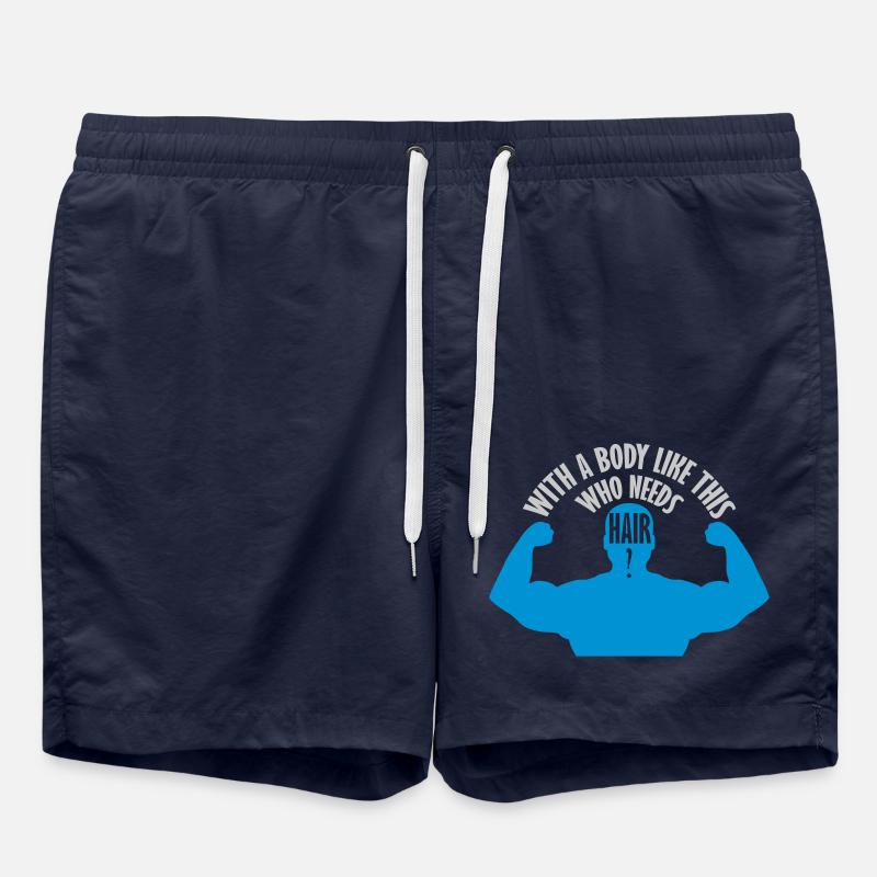 Who Needs Hair Saying - Swim Trunks - french navy