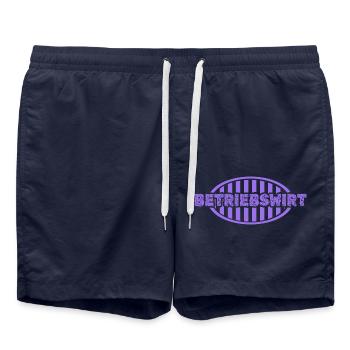 Gift for Business Economist - Swim Trunks - french navy - Front - AI Model Male 185 light (185cm)