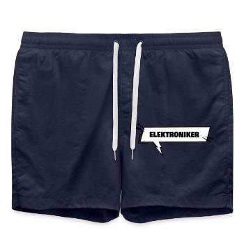 Geschenk für Elektroniker - Badeshorts - French Navy - Vorne - AI Model Male 185 light (185cm)