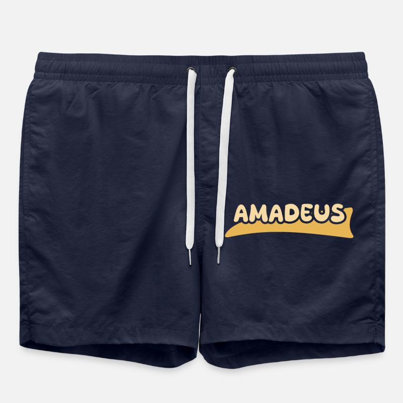 Prénom Amadeus - Short de bain - bleu marine