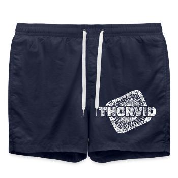 Geburt Thorvid - Badeshorts - French Navy - Vorne - AI Model Male 185 light (185cm)
