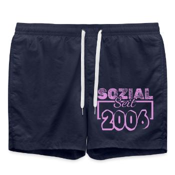 2006 - Short de bain - bleu marine - Devant - AI Model Male 185 light (185cm)
