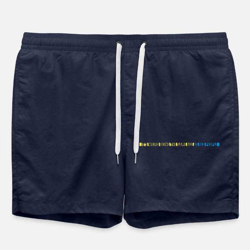 being old people age - Swim Trunks - french navy