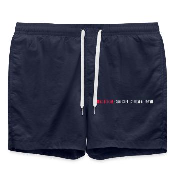 not getting ready today - Badeshorts - French Navy - Vorne - AI Model Male 185 light (185cm)