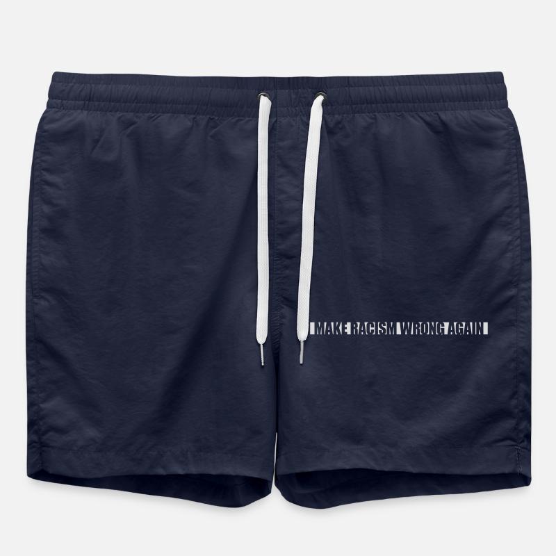 make racism wrong again - Swim Trunks - french navy