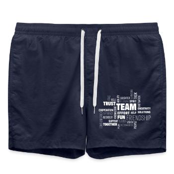 Team - Badeshorts - French Navy - Vorne - AI Model Male 185 light (185cm)