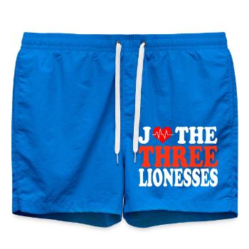 love three lionesses équipe angleterre de footbaIl - Short de bain - cobalt blue - Devant