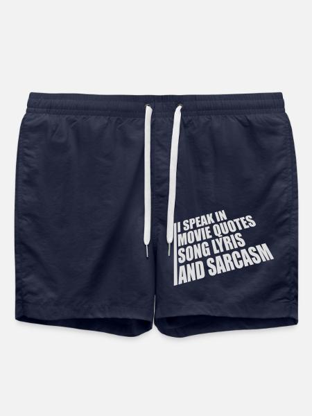 speak lyrics and sarcasm - Swim Trunks - french navy