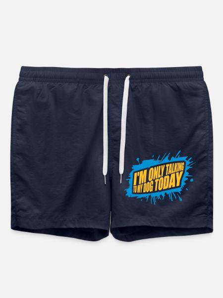 only talking to dog - Swim Trunks - french navy