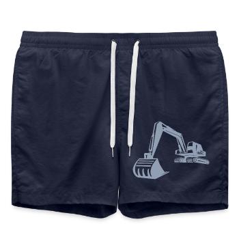 Silhouette de pelle, conception précise pour - Short de bain - bleu marine - Devant - AI Model Male 185 light (185cm)