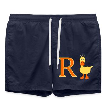 Rente Ente - Badeshorts - French Navy - Vorne - AI Model Male 185 light (185cm)