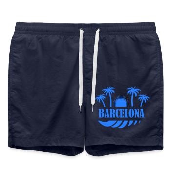 Barcelone - Short de bain - bleu marine - Devant - AI Model Male 185 light (185cm)