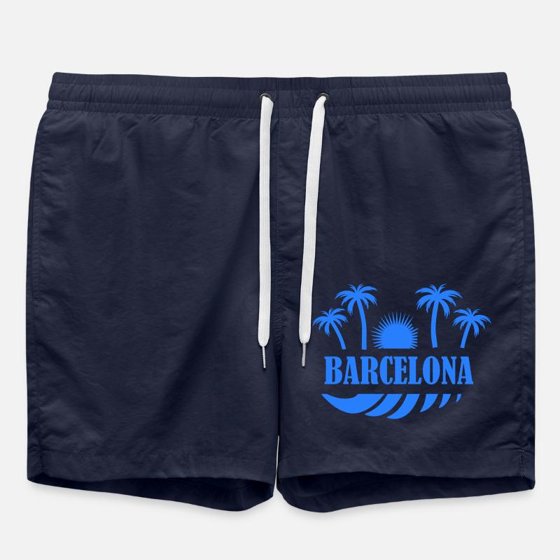 Barcelone - Short de bain - bleu marine