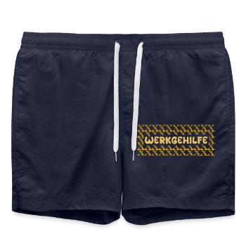 Gift for Assistant - Swim Trunks - french navy - Front - AI Model Male 185 light (185cm)