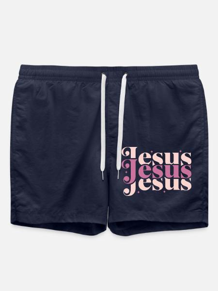 Jesus - Swim Trunks - french navy