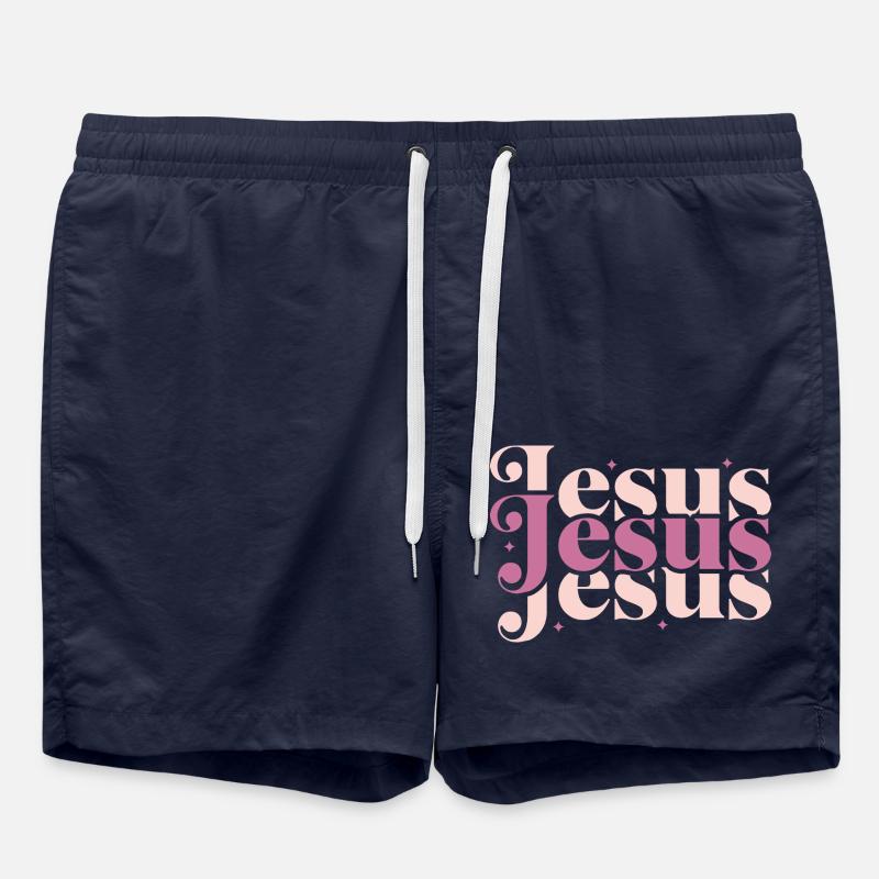 Jesus - Swim Trunks - french navy