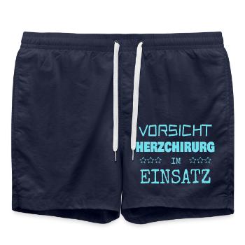 Chirurgien cardiaque comme vocation - Short de bain - bleu marine - Devant - AI Model Male 185 light (185cm)