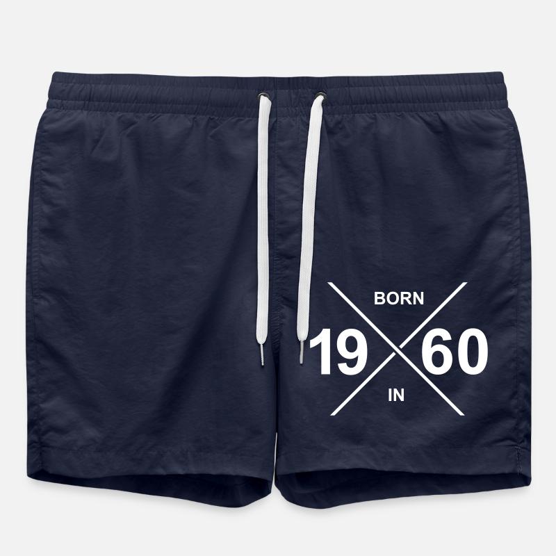 1960 - Swim Trunks - french navy