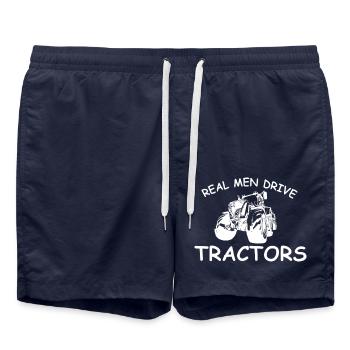 Tracteur - Short de bain - bleu marine - Devant - AI Model Male 185 light (185cm)