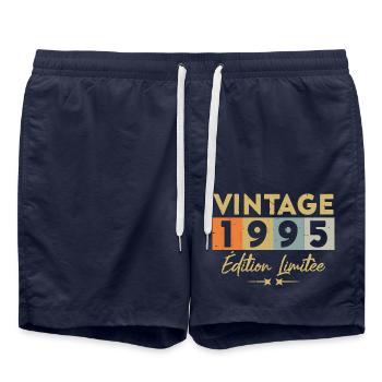 Vintage 1995 Édition Limitée - Short de bain - bleu marine - Devant - AI Model Male 185 light (185cm)