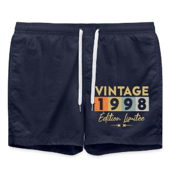 Vintage 1998 Édition Limitée - Short de bain - bleu marine - Devant - AI Model Male 185 light (185cm)