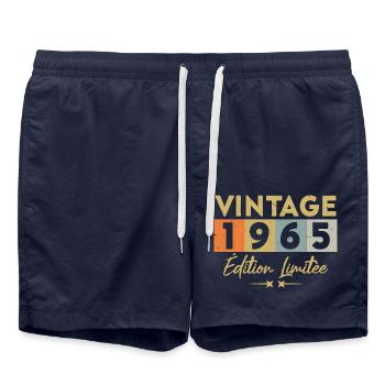 Vintage 1965 Édition Limitée - Short de bain - bleu marine - Devant - AI Model Male 185 light (185cm)