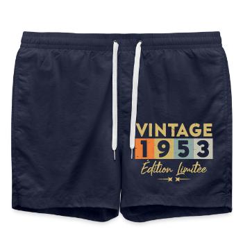Vintage 1953 Édition Limitée - Short de bain - bleu marine - Devant - AI Model Male 185 light (185cm)