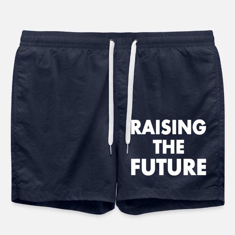 Raising the future - Swim Trunks - french navy