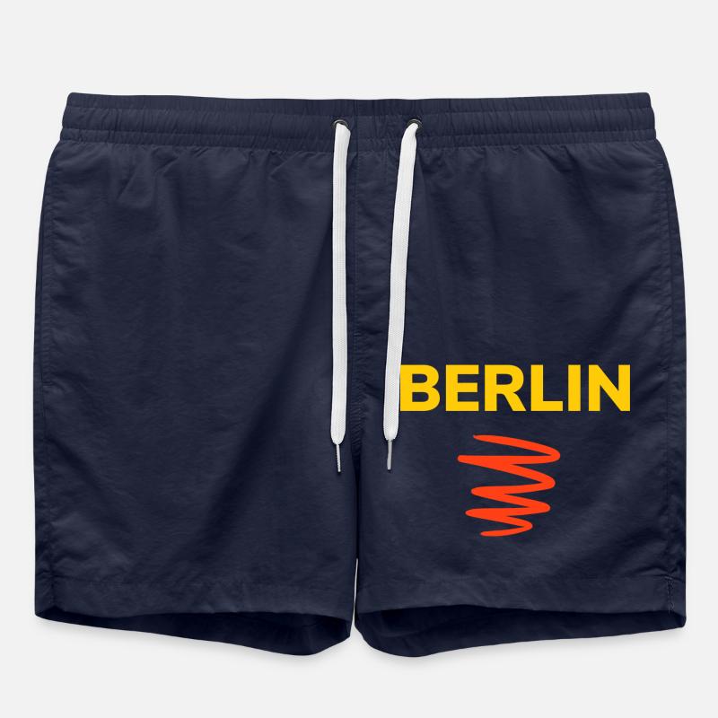 Most beautiful Berlin T-shirt - Swim Trunks - french navy