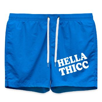 hella thicc - Swim Trunks - cobalt blue - Front