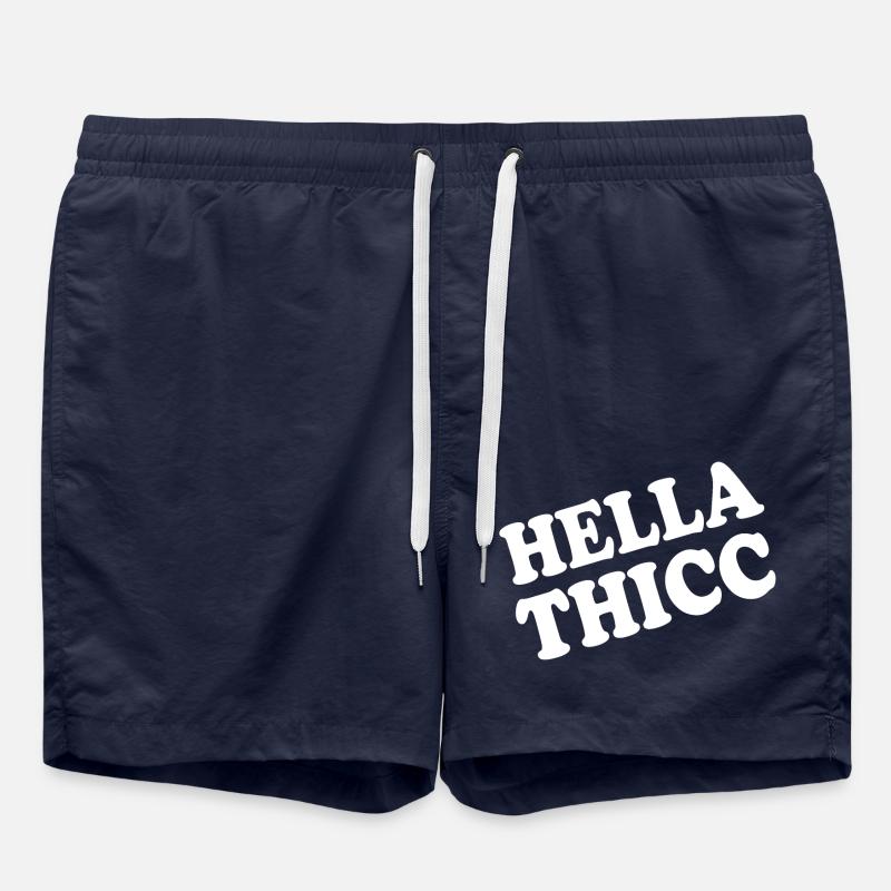 hella thicc - Badeshorts - French Navy