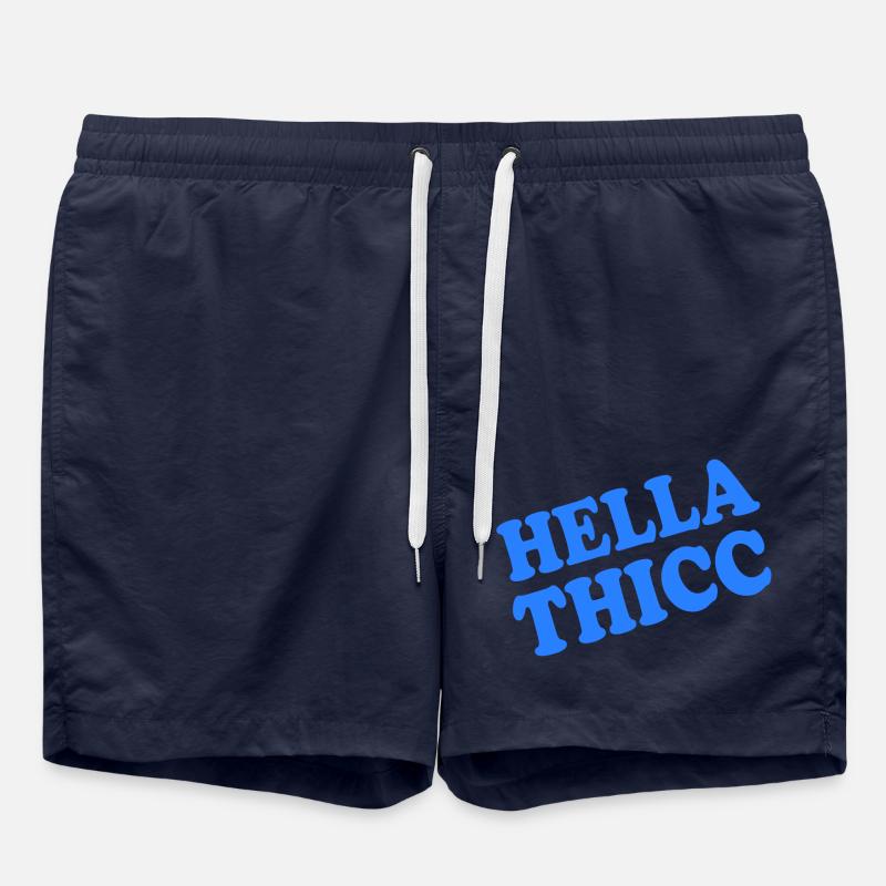 hella thicc - Badeshorts - French Navy