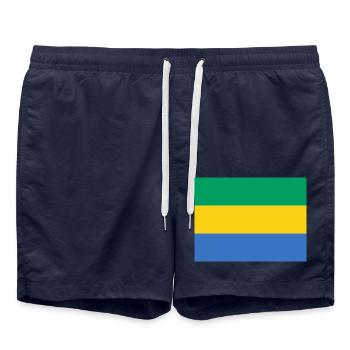Gabon - Swim Trunks - french navy - Front - AI Model Male 185 light (185cm)