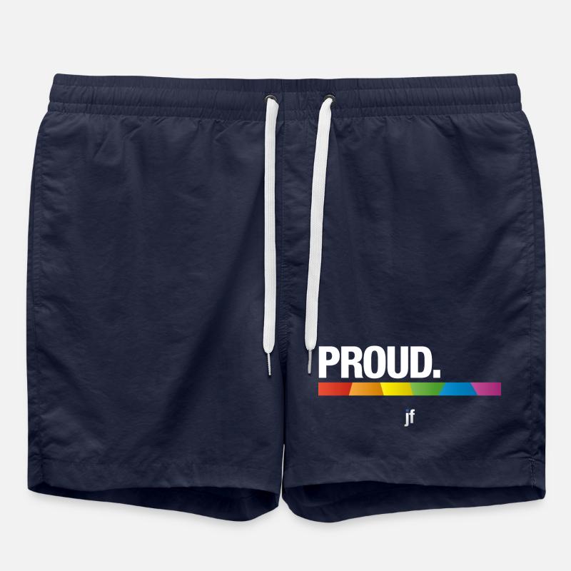 PROUD Arc-en-ciel - Short de bain - bleu marine