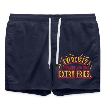 Exercice Extra Fries Citation - Short de bain - bleu marine - Devant - AI Model Male 185 light (185cm)