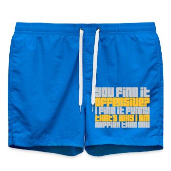 You find it offensive - Badeshorts - Cobalt blue - Vorne