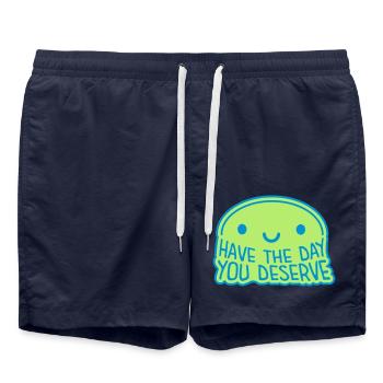 the day you deserve - Swim Trunks - french navy - Front - AI Model Male 185 light (185cm)