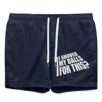 I shaved my balls - Badeshorts - French Navy - Vorne - AI Model Male 185 light (185cm)